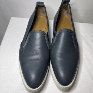 Madewell Grey Slip-On Leather Sneakers (6.5)